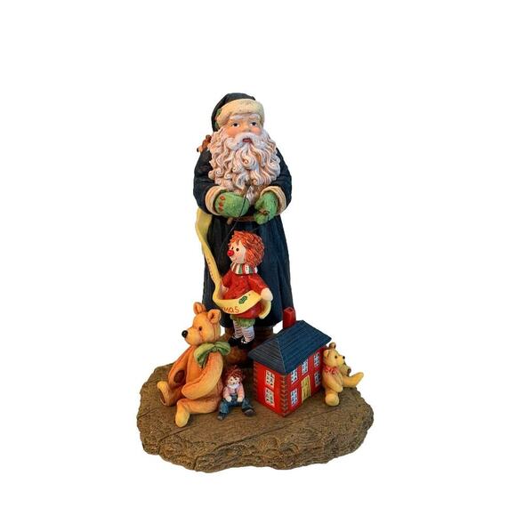 Vintage Santa & Friends Figurine Ellen Stouffer 1998 # 4 First Edition Christmas - Picture 1 of 12